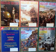 MILITARY HISTORY Magazine - Six (6) Issues from 1994- COMPLETE