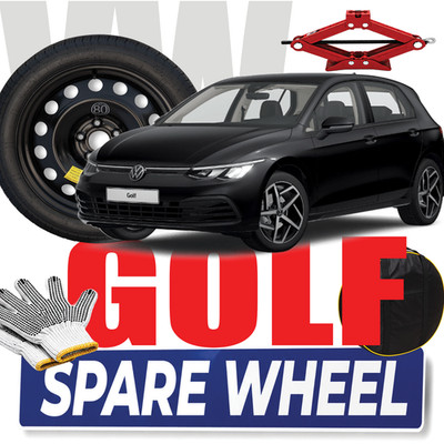 Space Saver Spare Wheel 17  for Volkswagen Golf 6 2010-2012 Jack 1T + Bag &