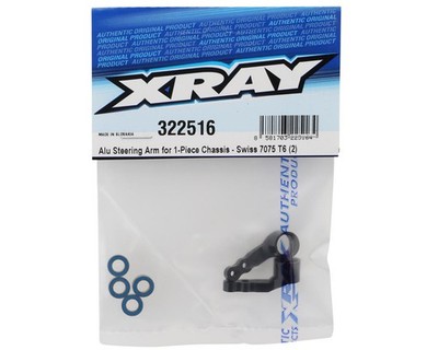 XRAY '24 Aluminum Steering Arm (1-Piece Chassis) (2) [XRA322516