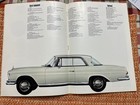 1968 Mercedes Benz 280SE Coupe Convertible Brochure Catalog Original — photo 3