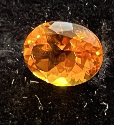Natural Madeira Citrine 2.55 Ct Oval Faceted Golden Orange Loose Gemstone