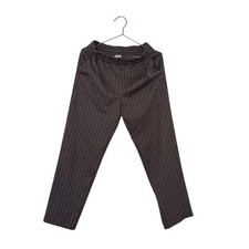 A new day pull on pant gray with cream pin stripe size small