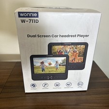WONNIE 7.5 Inch Car DVD Player, Portable DVD Player for Car Play The Same or Two