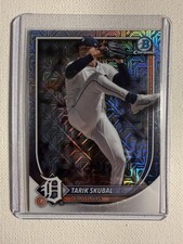 Tarik Skubal 2025 Bowman Chrome Mega #95 MOJO REFRACTOR - Detroit Tigers