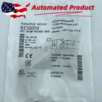   BES BESM12MI-NSC40B-S04G (bes0059) Sensors Brand New   #bv