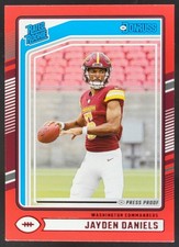 2024 Panini Donruss Jayden Daniels Press Proof Red Rated Rookie Commanders JV2