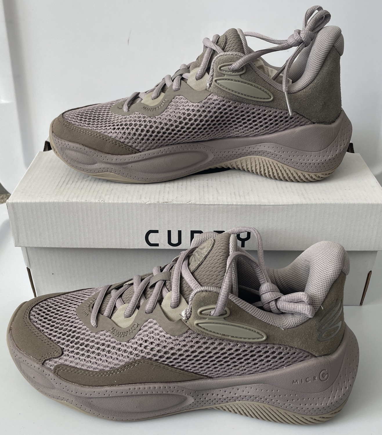 Curry Splash 24 Under Armour Tan Suede Basketball Shoes Women 8.5