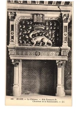 RPPC Blois Château Francis I Wing Salamander Fireplace Lévy et Neurdein