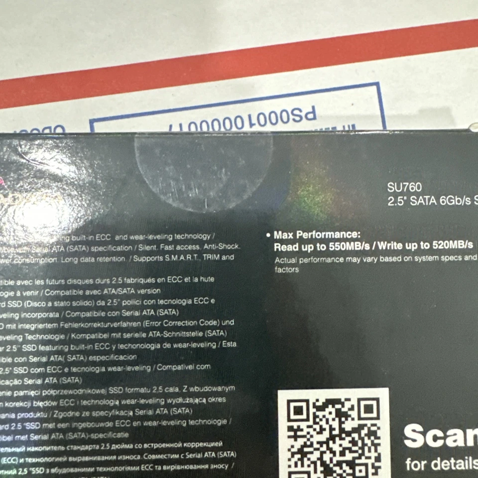 ADATA SU760 256GB SSD ASU760SS-256GT-C 256GB 2.5" SSD New sealed - Image 2 of 4