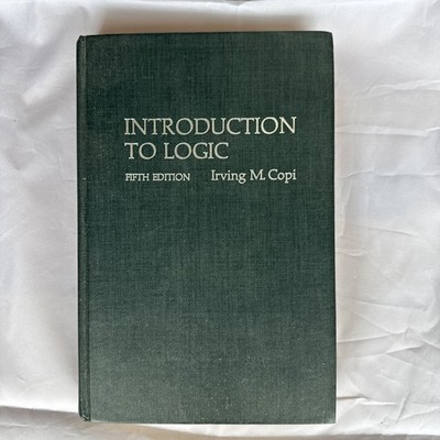 INTRODUCTION TO LOGIC 5th Ed Irving M. Copi 1978 Hardcover