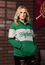Cakeworthy Slytherin 1/4 Zip Sweater for Adults Size Small Harry Potter
