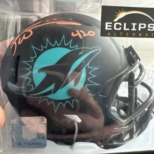 Ricky Williams / Autographed Mini Helmet (Miami Dolphins) 420 Inscribed*JSA COA*