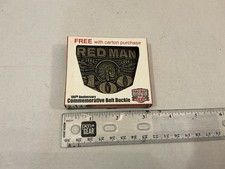 Red Man Commemorative Belt Buckle 100th Anniversary In The Box