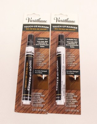2 Pack Rustoleum Varathane Wood Furniture Touch Up Marker Red Oak /Mahogany New