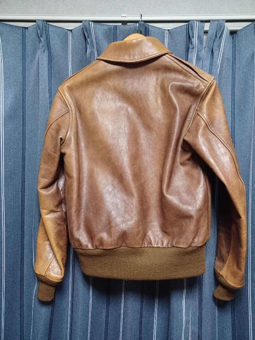 Buzz Rickson's TYPE A2 Brown Leather Jacket Used … - image 7