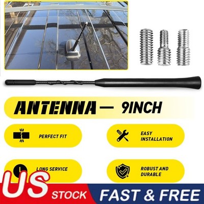 9'' Antenna Fuba Mast Black Power Rod Radio AM/FM for Ford Transit 2015-2025 New