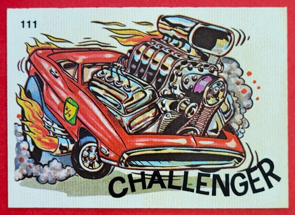 1970 年 Oddest 奇怪棒 #111 "道奇挑战者"状况完好加上粉丝艺术! — 第 2/3 张图片