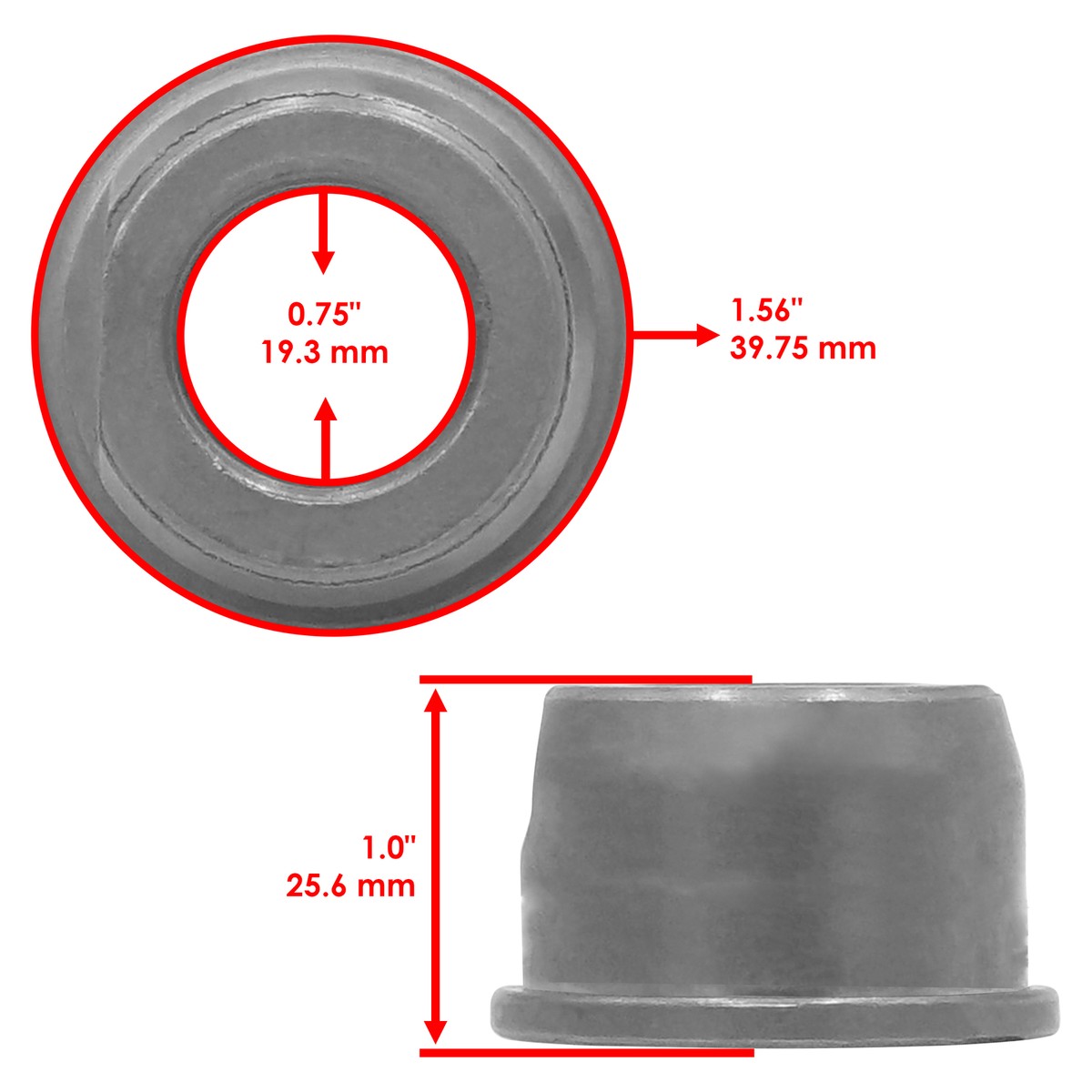 Front Wheel Bushing Bearing for Toro Z4220 Z4235 Z5000 Z5030 Z5040