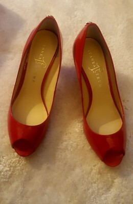 Ivanka Trump RED ''CLEO'' Patent LEATHER Pumps 7M (NEW other)