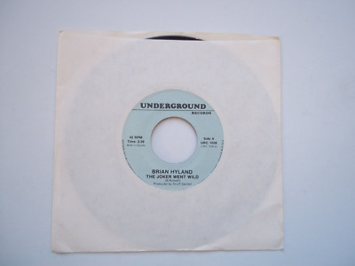 BRIAN HYLAND Joker Went Wild / BOBBY HARRIS Mr. Success 45 RPM Record 7'' Single
