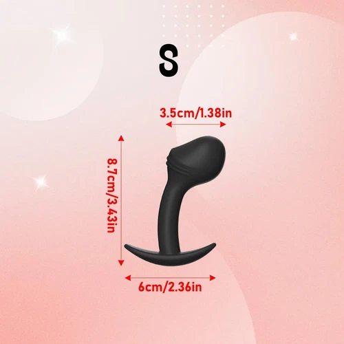 Wearable Anal Plug Silicone Male Prostate Massager Butt Probe Plug S/M/L Dildo - Picture 19 of 25