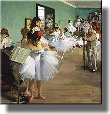 The Dance Class By Edgar Degas Picture on Stretched Canvas, Wall Art Décor, Read