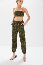 URBAN OUTFITTERS Camo "Jane" Tank Tube  Crop Top Bralette Size M 