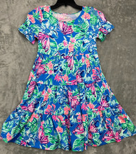 Lilly Pulitzer Jodee Swing Dress Blue Isle Be Back Butterfly XXS