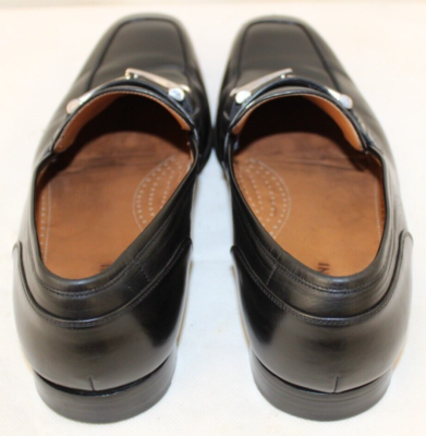 Magnanni Mens 8.5 Black Slip On Loafer Horsebit 10429 Made  display picture 3