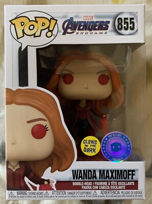 Funko Pop! WANDA MAXIMOFF GITD Avengers Endgame! Pop In The Box excl.! In-hand!
