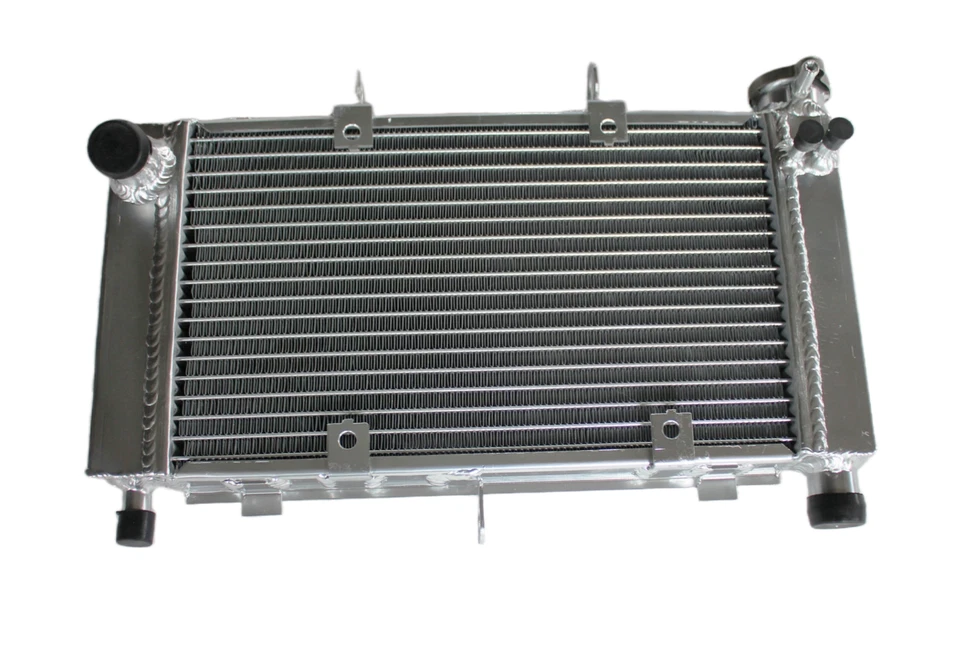 Radiador de aluminio + manguera de silicona compatible con Yamaha FZ6 FZ-6 FZ600 FZS6 2004-2006 Foto 3 de 4