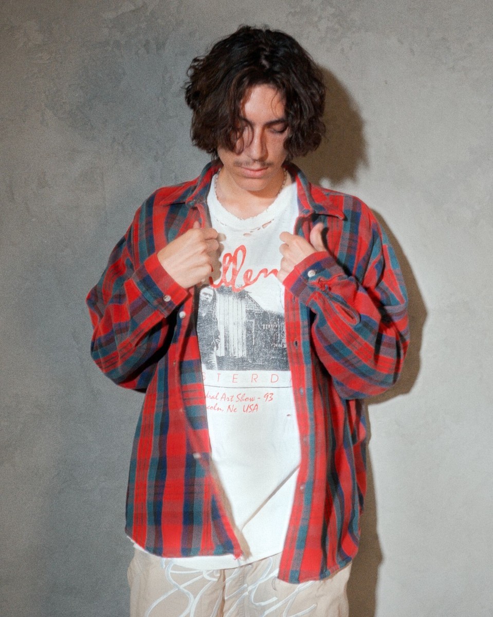 80s Vintage Five Brother Thick Cotton Plaid Flannel XL 80s Vintage Five Brother Thick Cotton Plaid Flannel XL