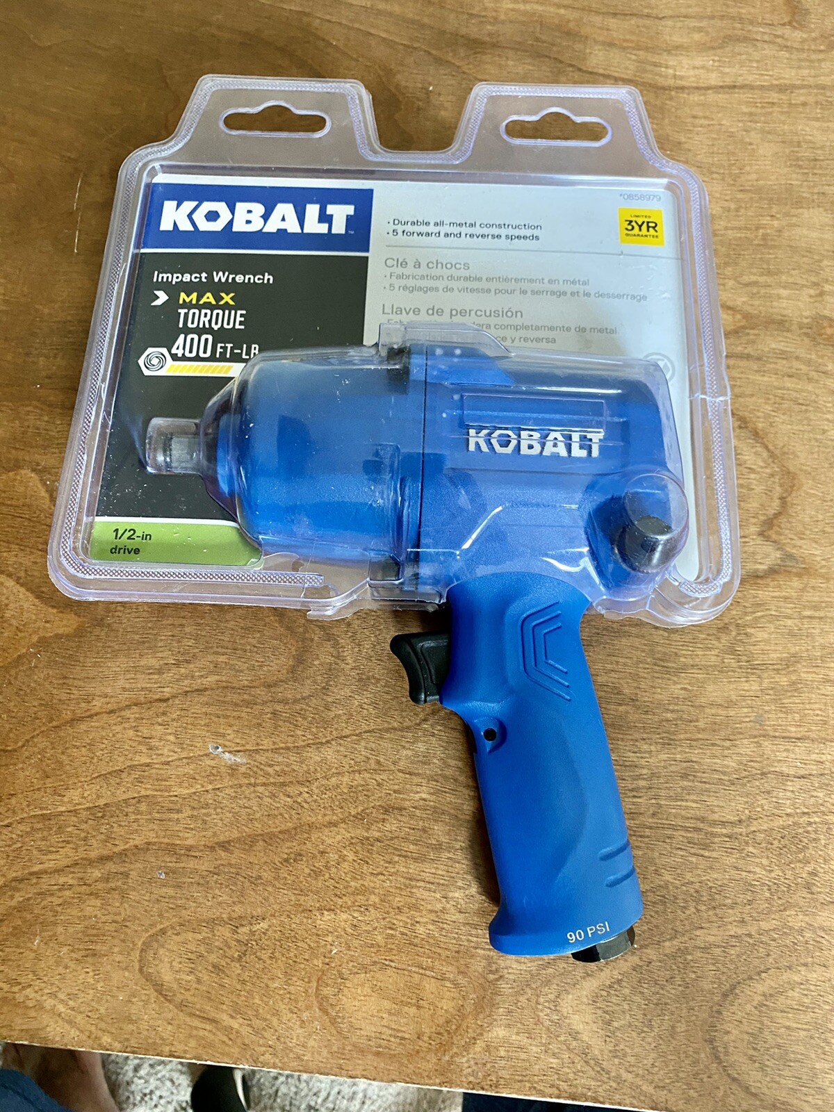 Kobalt 1/2 Drive Pneumatic Impact Torque Wrench 400 FT LB eBay