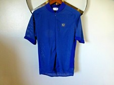 VTG PEARL IZUMI Mesh Cycling Jersey Men's Size L Blue 3/4 Zip USA Made