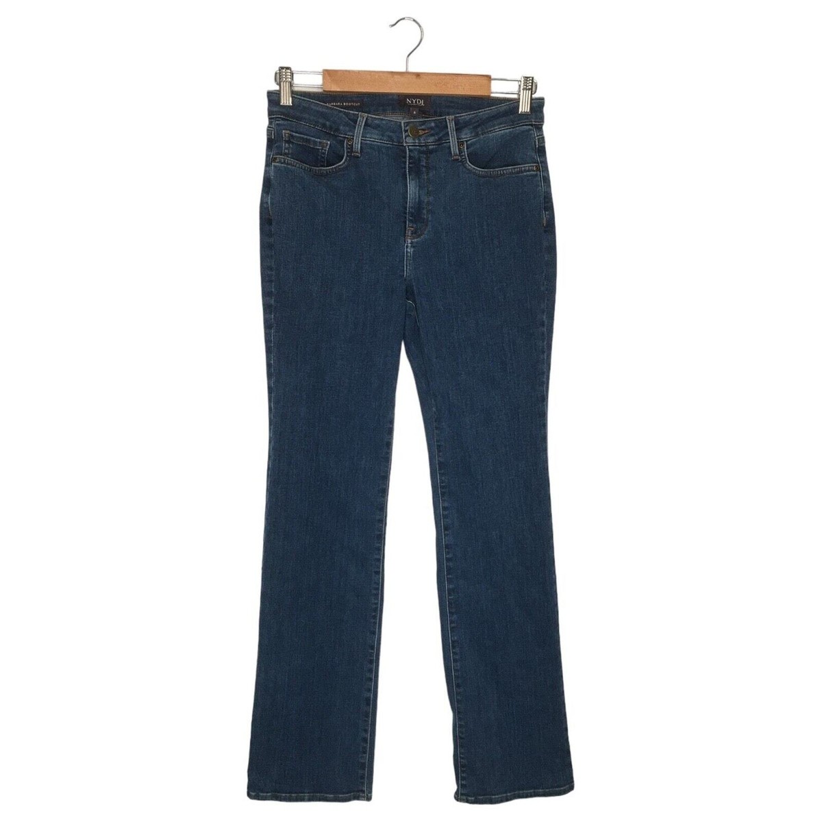 NYDJ Women's Barbara Bootcut Jeans - Medium Blue Wash With Lift Tuck Technology, Short Inseam - View #7