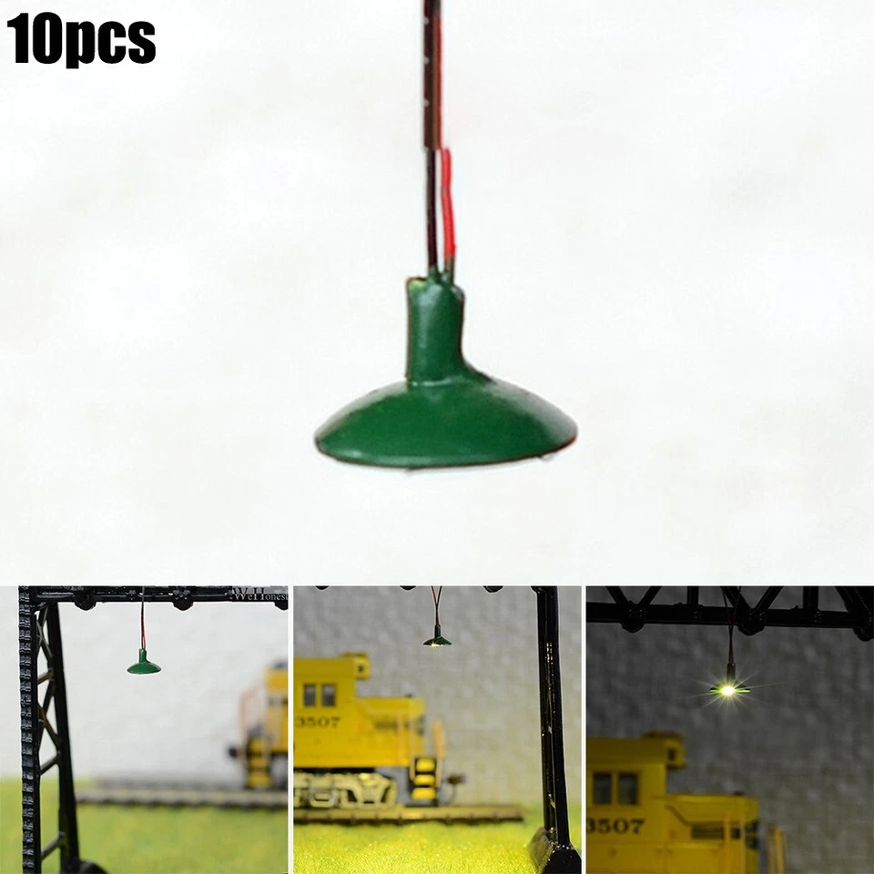 Painted Lights Ceiling Lamps Disc Diameter 6mm HO Scale Layouts Posts Led - Image 2 of 4