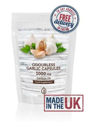 Geruchloser Knoblauch 1000mg Ölextrakt Softgel Kapseln BritVits Pakete