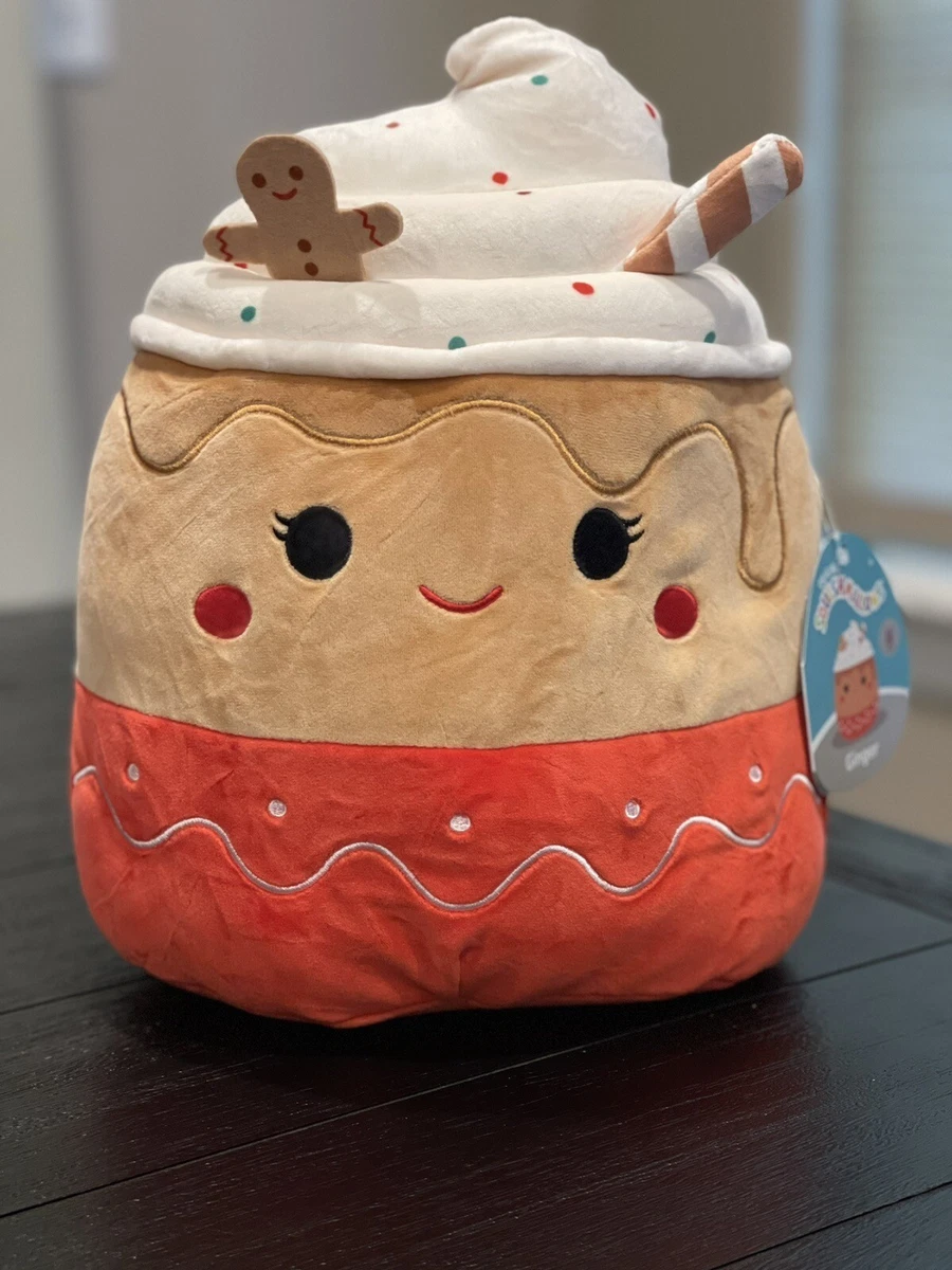 NWT RARE Squishmallow 11” GINGER The Holiday Latte Gingerbread Christmas  NEW!