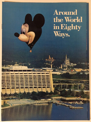 Disney World 10-Page 1988 Vintage Print Ad Insert 8x11 Inches | eBay