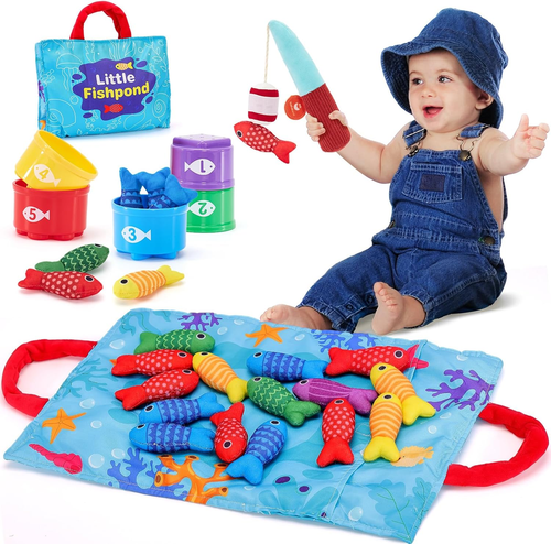 Hahaland Toddler Montessori Toys for 1 Year Old Boy Girl Birthday Gift, 10 in 1