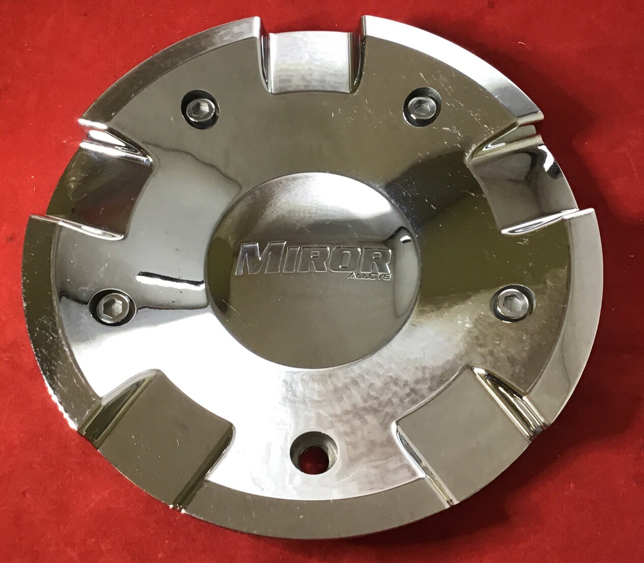 ONE USED MIROR CUSTOM WHEELS CENTER CAP CAP580L180  CHROME ABS CAP 8466-image