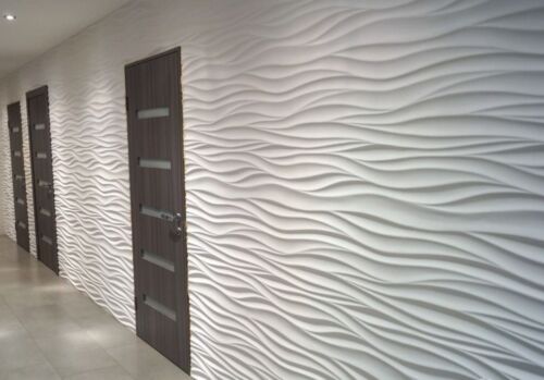 3D Decorative wall panels ABS Plastic molds for Plaster Gypsum alabaster WAVE - Picture 1 of 6