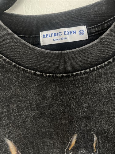 Aelfric Eden T-Shirt Men M Cotton Tee Doberman Dog Vintage Y2K Crewneck - Picture 2 of 7
