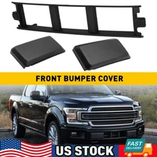 Set For Ford F150 2018-2020 Front Bumper Guards Inserts Pads End Caps Cover Trim