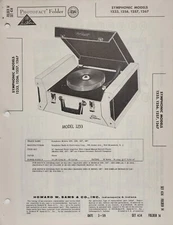 SAMS PHOTOFACT SERVICE MANUAL 434-14 SYMPHONIC 1233 1256 1257 1267