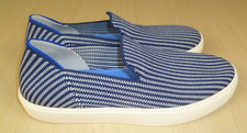 Rothys Original Slip On Sneaker Navy White Stripe Casual Shoes US 7 Rothy's