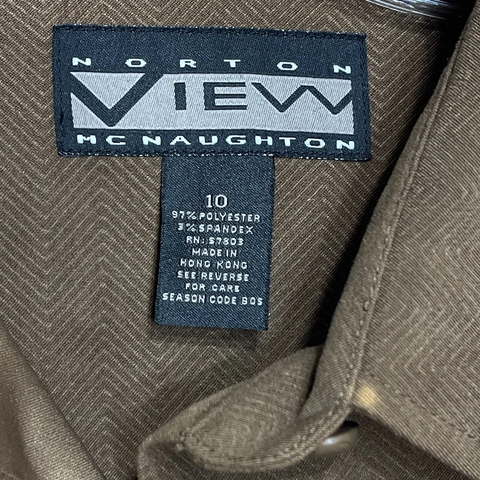 Chaqueta Suave Norton McNaughton View Marrón Forrada Elástica Botón Frontal Talla 10 Foto 4 de 4
