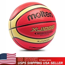 Molten Basketball XJ1000 Official Size 7 Indoor/Outdoor Training Wear-Resistant
