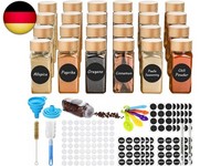 GewüRzgläSer 24Er Set, GewüRzgläSer Eckig Mit Streueinsatz,120Ml GewüRzdosen Mit