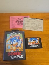 Sonic the Hedgehog Not for Resale Sega Genesis Complete With Case No Manual